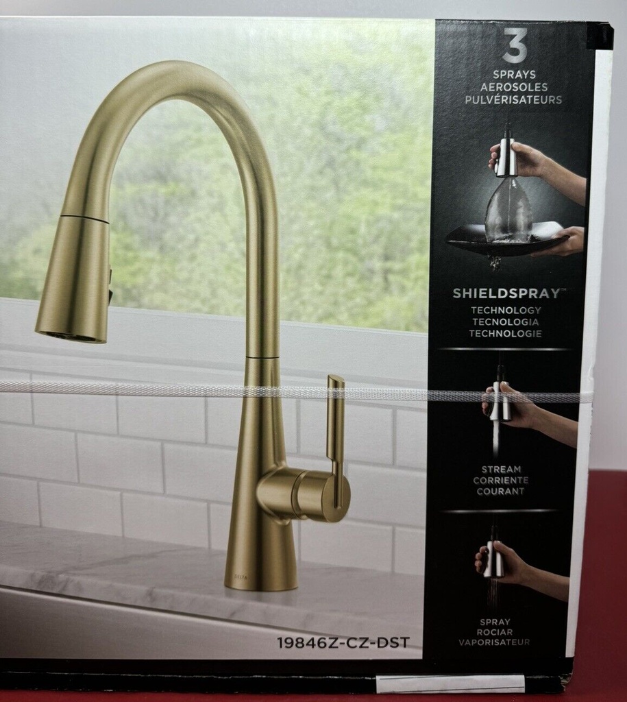 Delta Kylo 19846Z- CZ- DST  Kitchen Faucet Pull Down Champange Bronze Finish #4