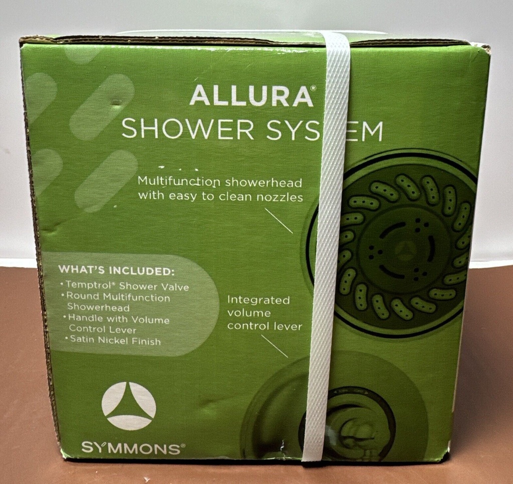 Symmons Allura Single Handle 2 Spray Shower System Satin Nickel S7601STNRP #1