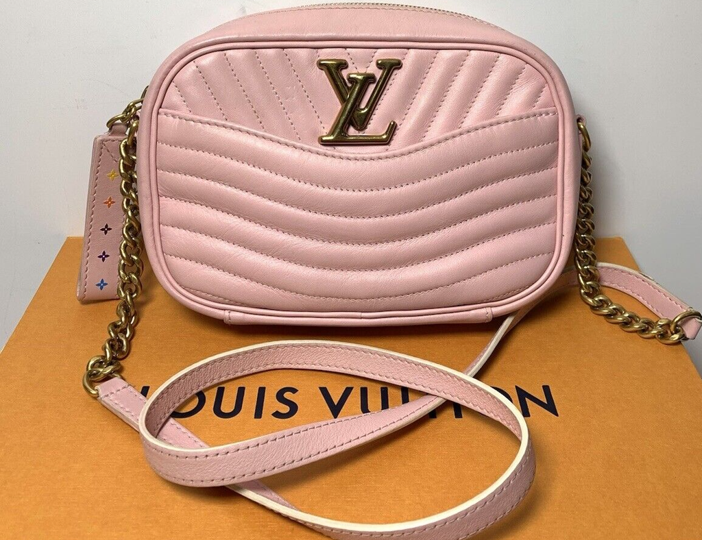 Louis Vuitton New Wave Camera Shoulder Bag Pink Quilted Leather #1