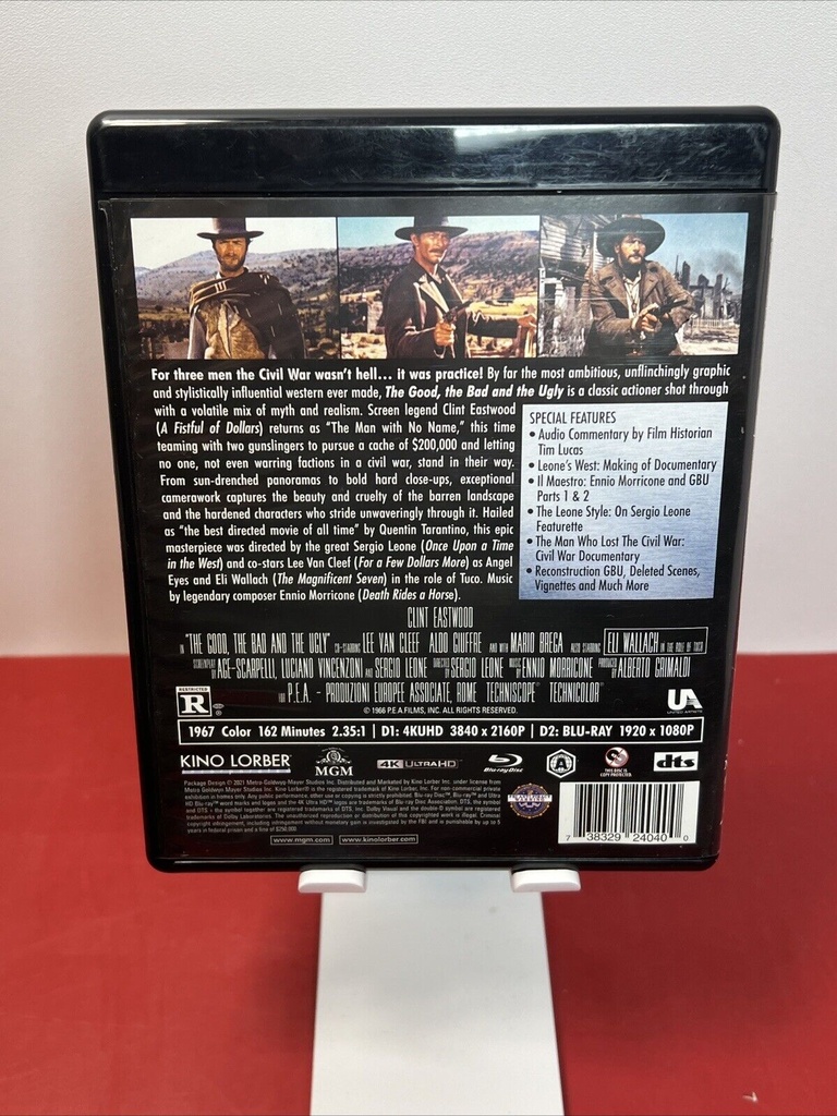 Kino THE GOOD THE BAD AND THE UGLY 1966 4K UHD+Blu-Ray Clint Eastwood No Slip #1