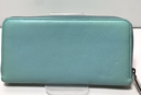 DOLCE & GABBANA Wallet Leather Small Zip Around Clutch Turquoise buy