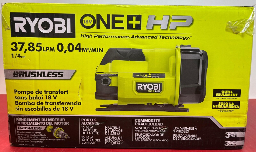 Ryobi RY20WP18BTL Cordless Battery Powered Transfer Pump TOOL ONLY NO BATTERY #2