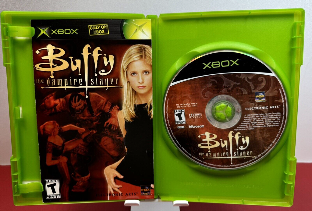 Buffy the Vampire Slayer and Chaos Bleeds Xbox Both CIB Complete W/ Reg Card #4