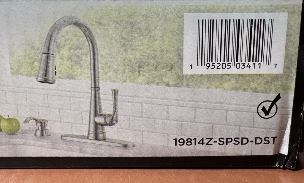 Delta 19814Z-SPSD-DST Alpen Pull-Down Kitchen Faucet Stainless Finish #2