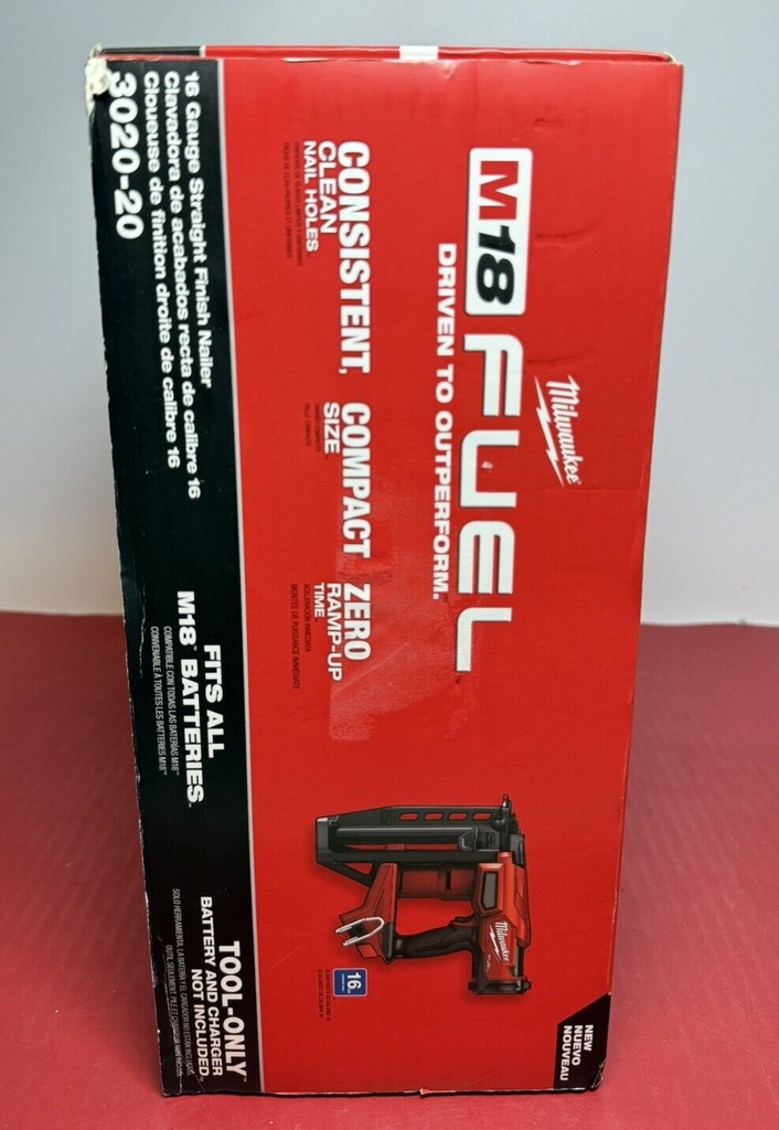 Milwaukee 3020-20 M18 FUEL 18V 16 Gauge Straight Finish Nailer Brushless NEW #5