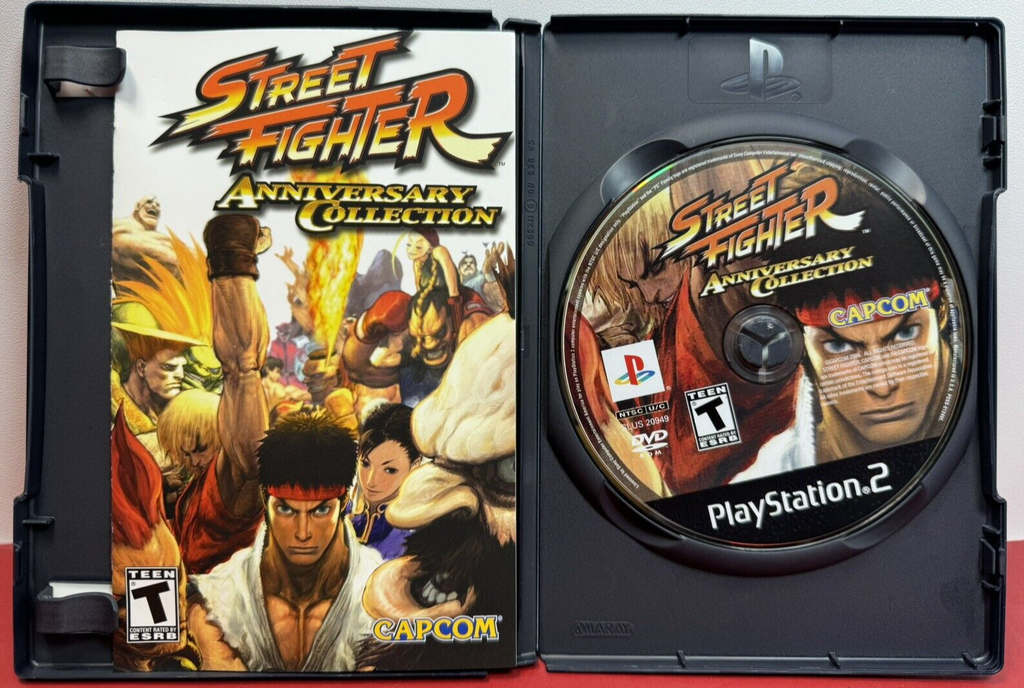 Street Fighter Anniversary Collection (Sony PlayStation 2, 2004) PS2 COMPLETE #2