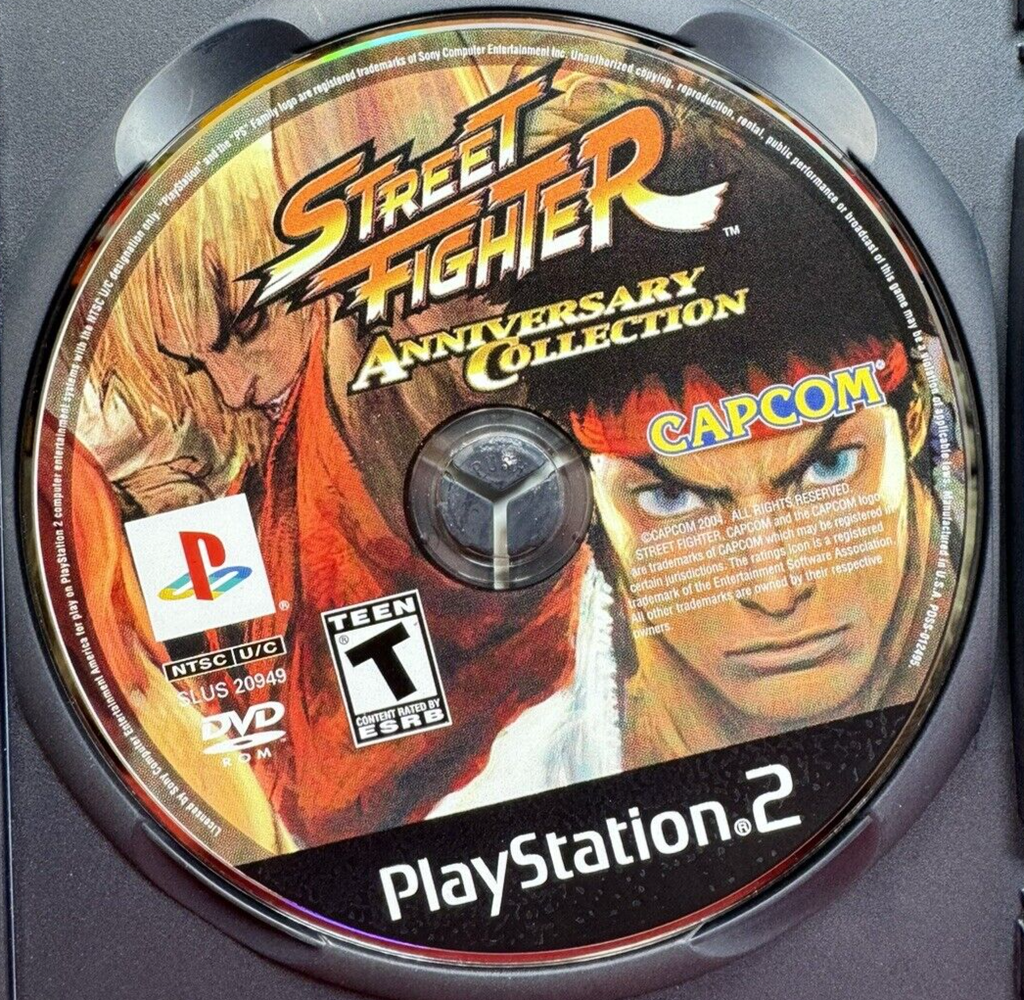 Street Fighter Anniversary Collection (Sony PlayStation 2, 2004) PS2 COMPLETE #3