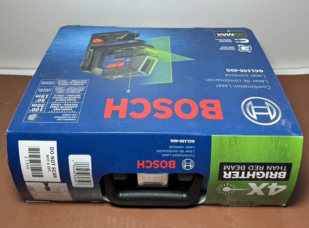 Bosch 165 ft. Green Combination Laser Level Self Leveling GCL100-40G- Brand New #2