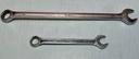 Set of 2 Combination Wrenches CW18R, CL22L - 9/16, 11/16 extra long MAC TOOLS used