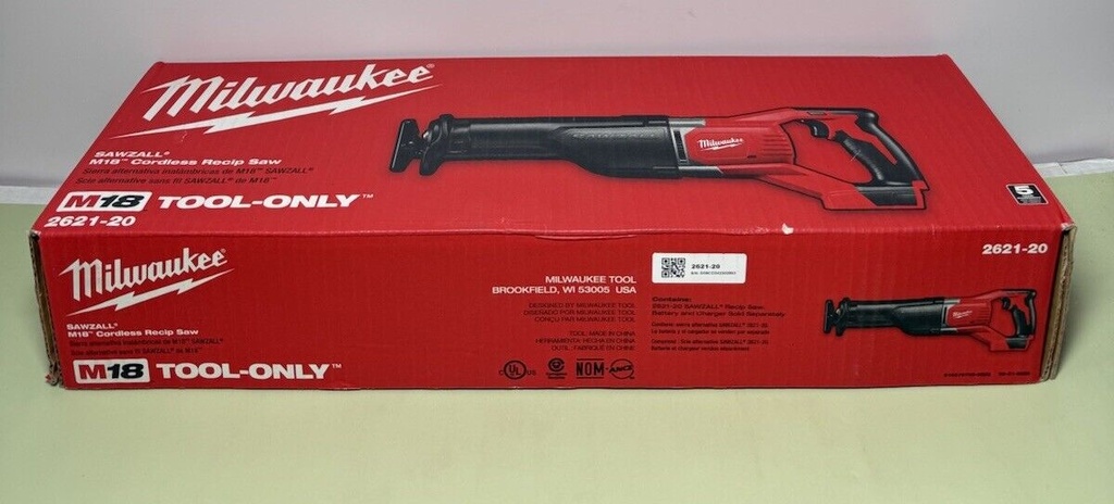 Milwaukee 2621-20 M18 18V 18-Inch SAWZALL Reciprocating Saw -Brand New #3