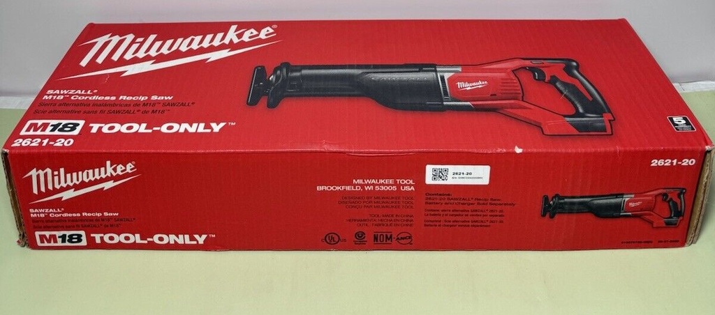 Milwaukee 2621-20 M18 18V 18-Inch SAWZALL Reciprocating Saw -Brand New #2