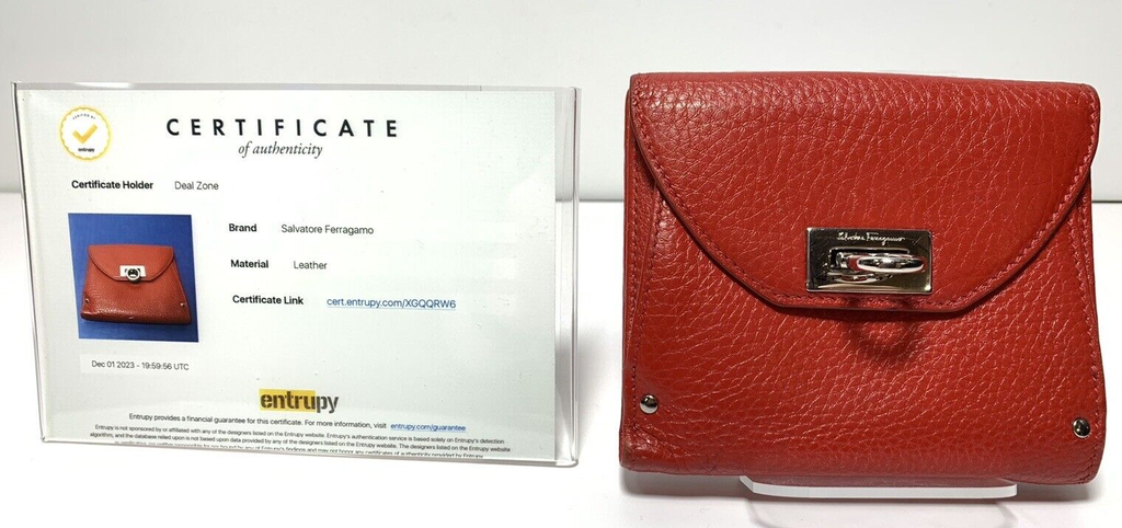 Salvatore Ferragamo Leather Red Wallet #1