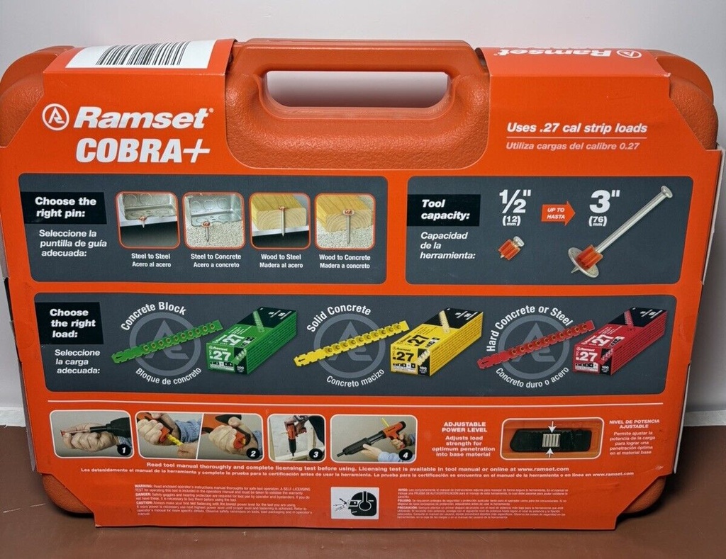 Ramset Cobra+ 0.27 Caliber Semi-Automatic Powder-Actuated Tool #1