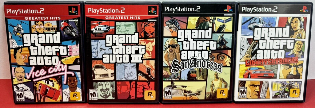 Grand Theft Auto: Vice City, GTA3, San Andreas, Liberty City 4 CIB Games #2