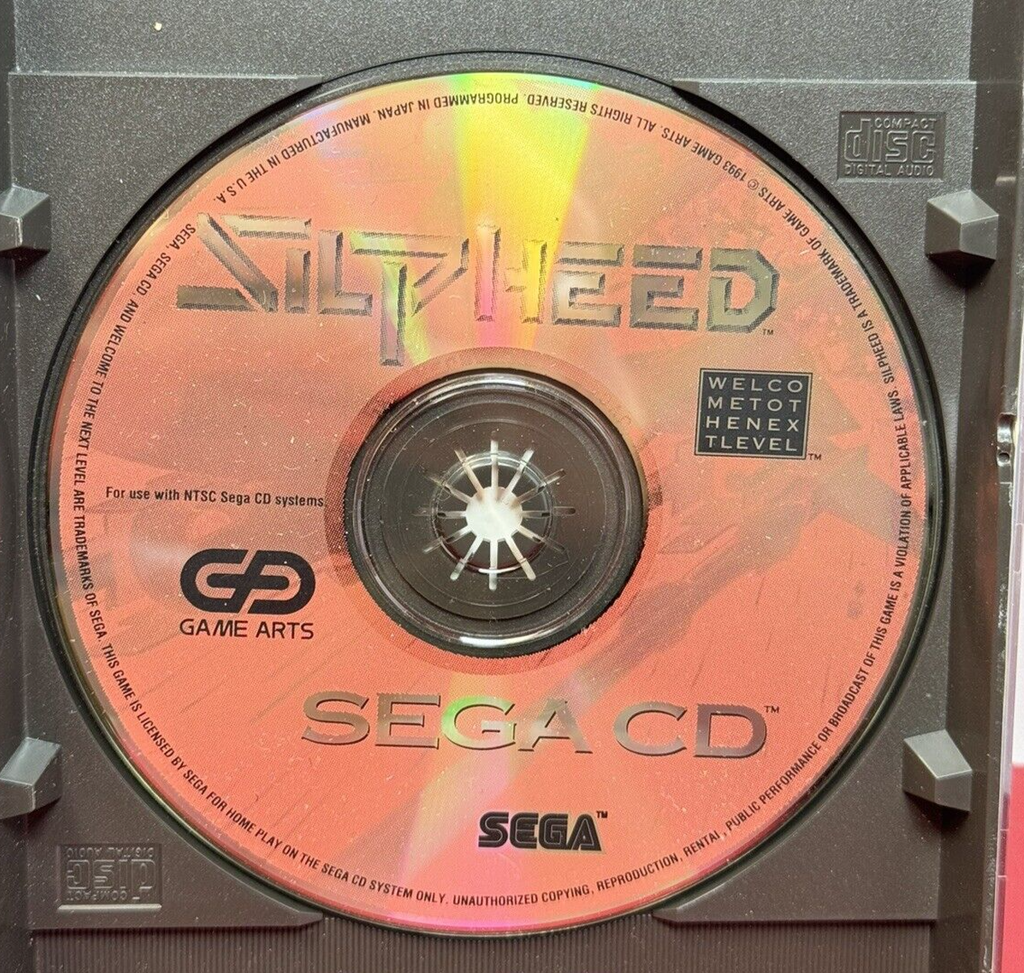 Silpheed (Sega CD SCD, 1993) COMPLETE CIB Tested & Cleaned W/ Reg. Card! #3