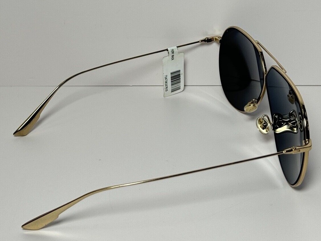 CHRISTIAN DIOR Goldtone Metal Aviator Stellaire3 Sunglasses J5GKU 65-01-145 #3