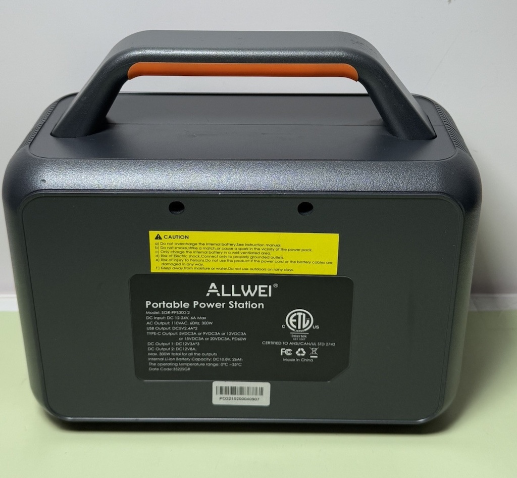 Allwei Portable Power Station 300W (Surge 600W), 280Wh Solar Generator #2