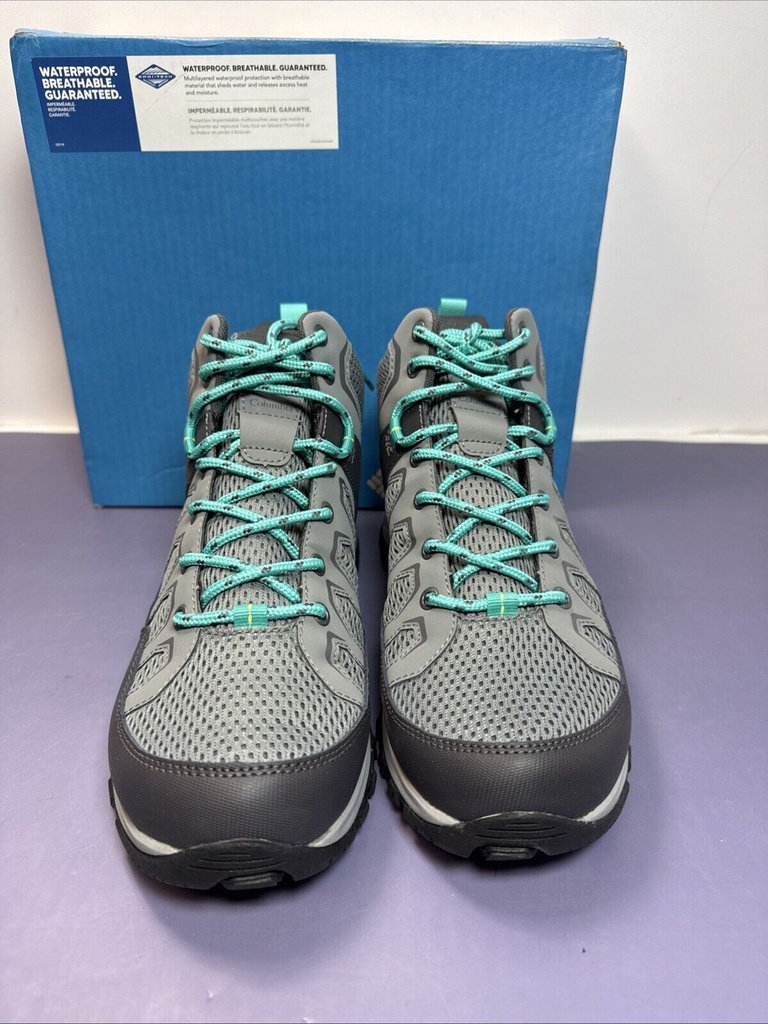 Columbia Womens Granite Trail Shoes Size 10W Mid-Top Waterproof Gray BK6632-033 #1