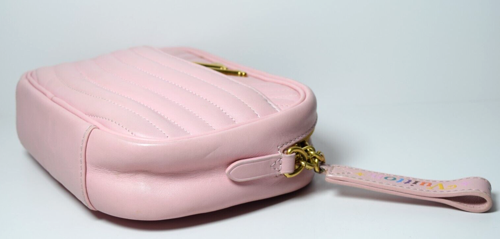 Louis Vuitton New Wave Camera Shoulder Bag Pink Quilted Leather #9