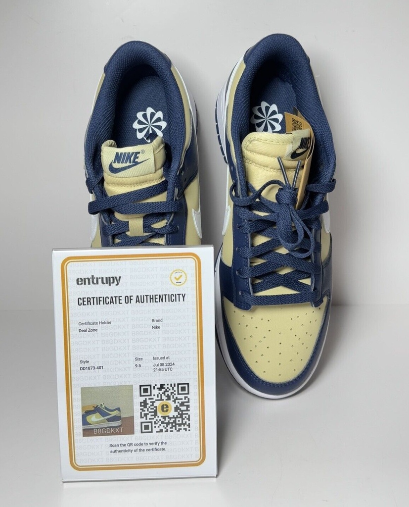 Nike Dunk Low Next Nature Midnight Navy Gold DD1873-401 Women's Sizes 9.5W #7