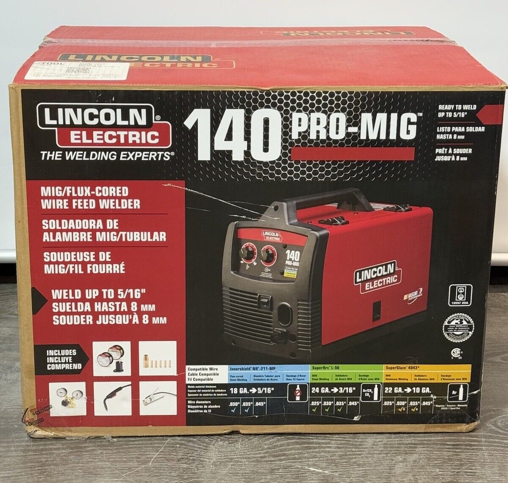 Lincoln Electric Pro-MIG 140 Wire Feed Welder K2480-1 115V, Aluminum Welder #3