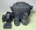 Canon EOS Rebel T3 Camera Lenses EF-S 18-55mm & EF 75-300mm+Batt, charger, bag – photo-2