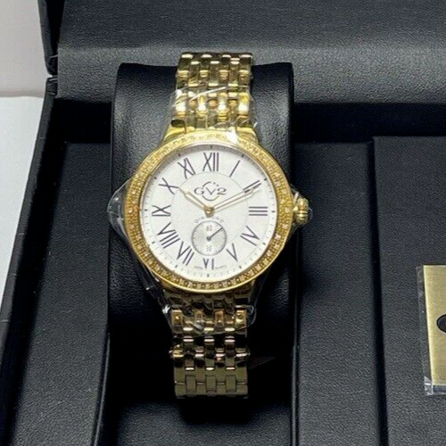 Brand New GV2 - Astor Stainless Steel, Diamond & Blue Corundum Bracelet b012/500 #8
