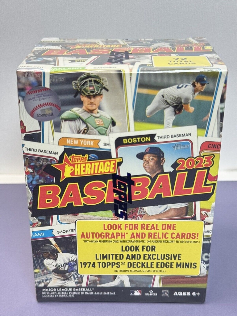Baseball Card Box Bundle - Topps Heritage 2023 & Topps 2024 Series 2 Sealed Box #1