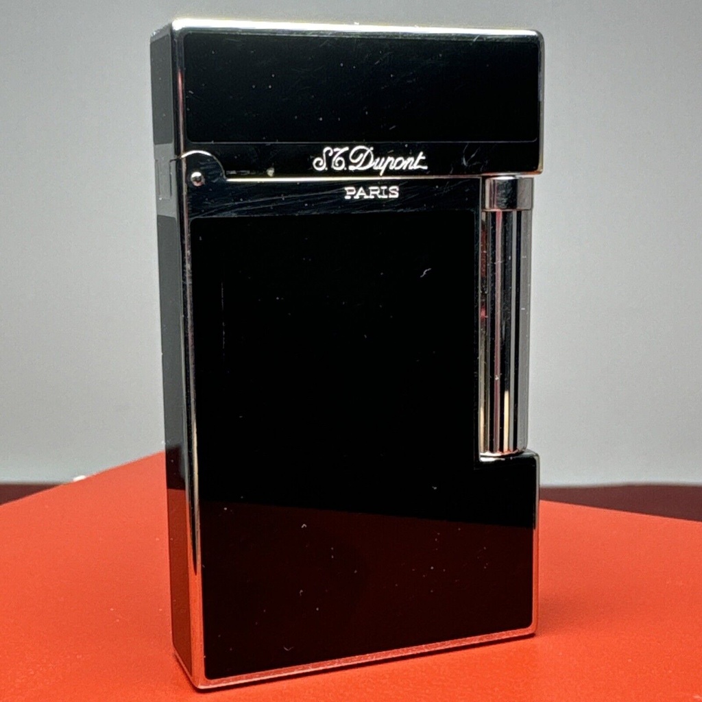 S.T. Dupont Lighter Ligne 2 Montparnasse Lacquer Silver Color With Original Box #1
