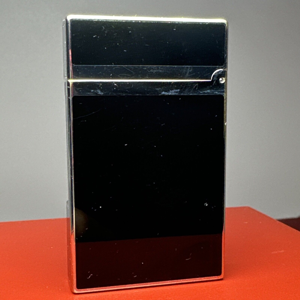 S.T. Dupont Lighter Ligne 2 Montparnasse Lacquer Silver Color With Original Box #3