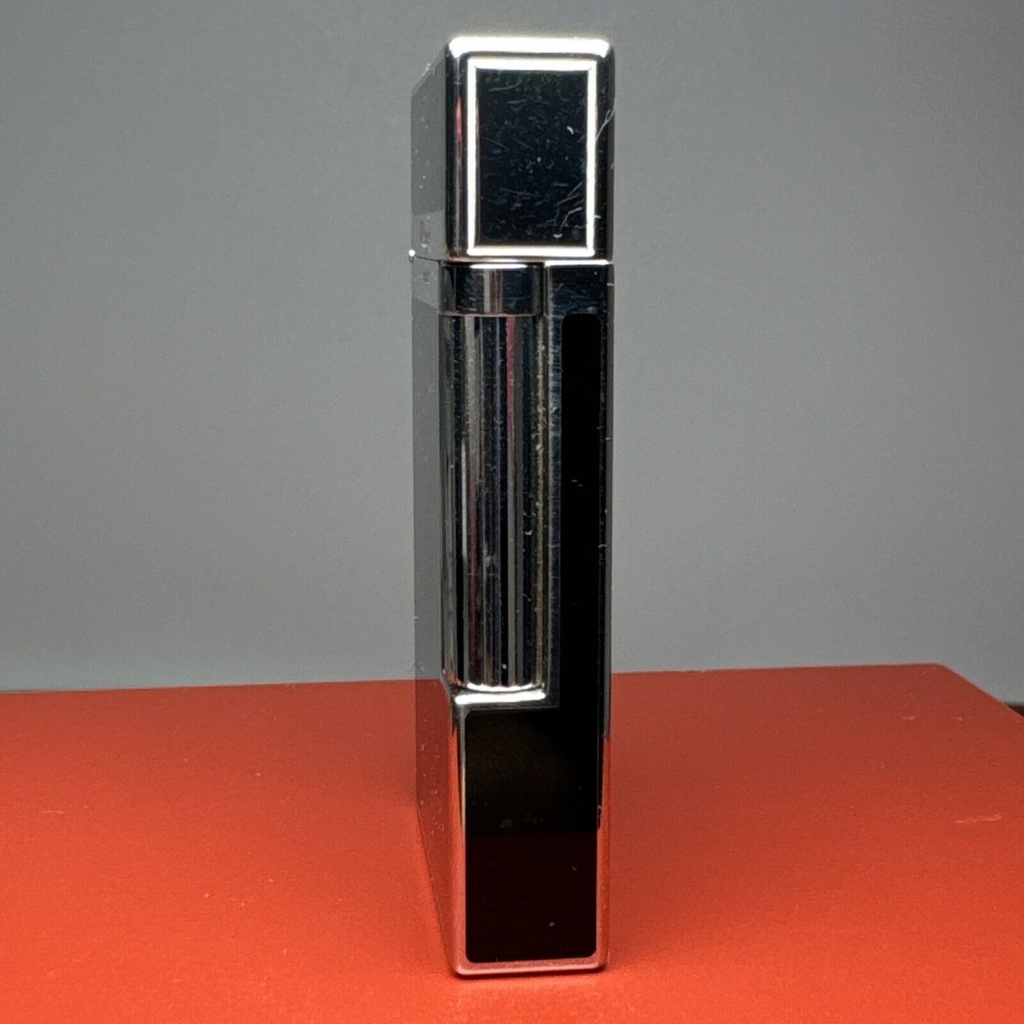 S.T. Dupont Lighter Ligne 2 Montparnasse Lacquer Silver Color With Original Box #4