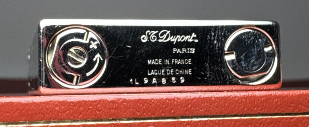S.T. Dupont Lighter Ligne 2 Montparnasse Lacquer Silver Color With Original Box #7