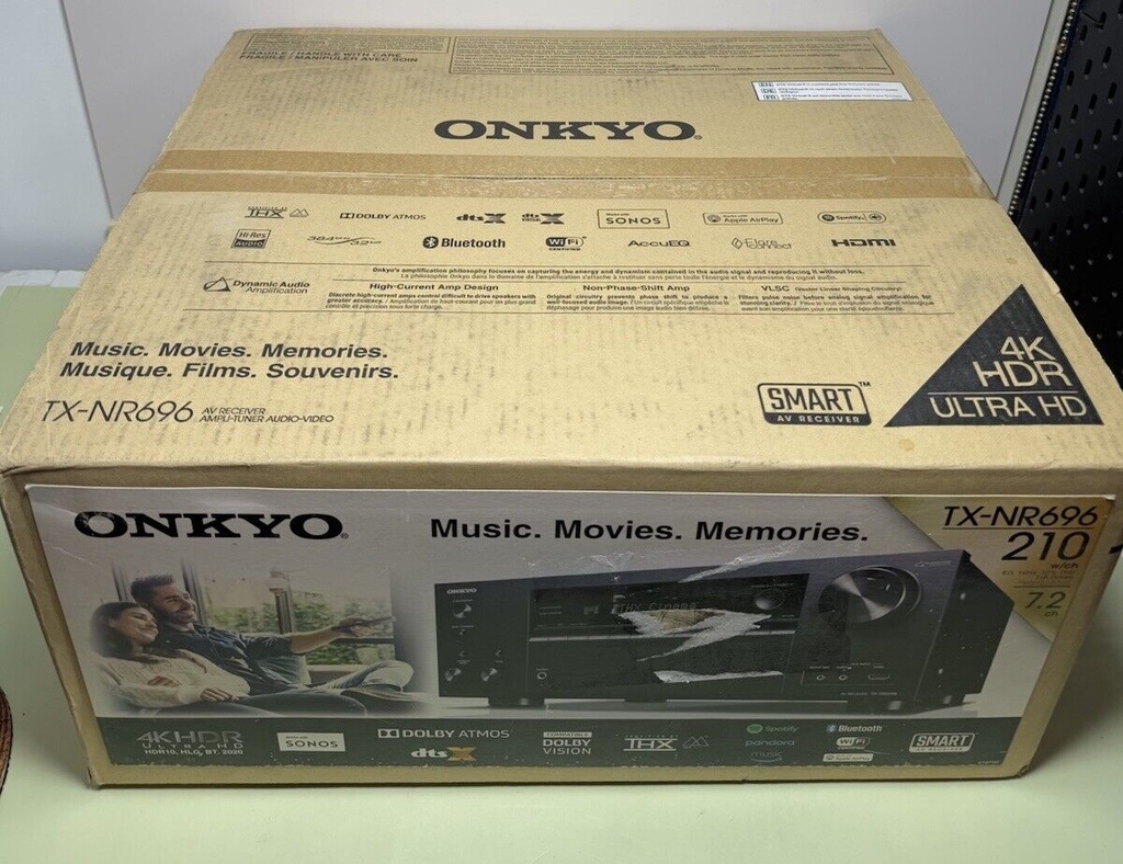 Onkyo TX-NR696 7.2-Ch. with Dolby Atmos 4K Ultra HD HDR Compatible A/V Home #1