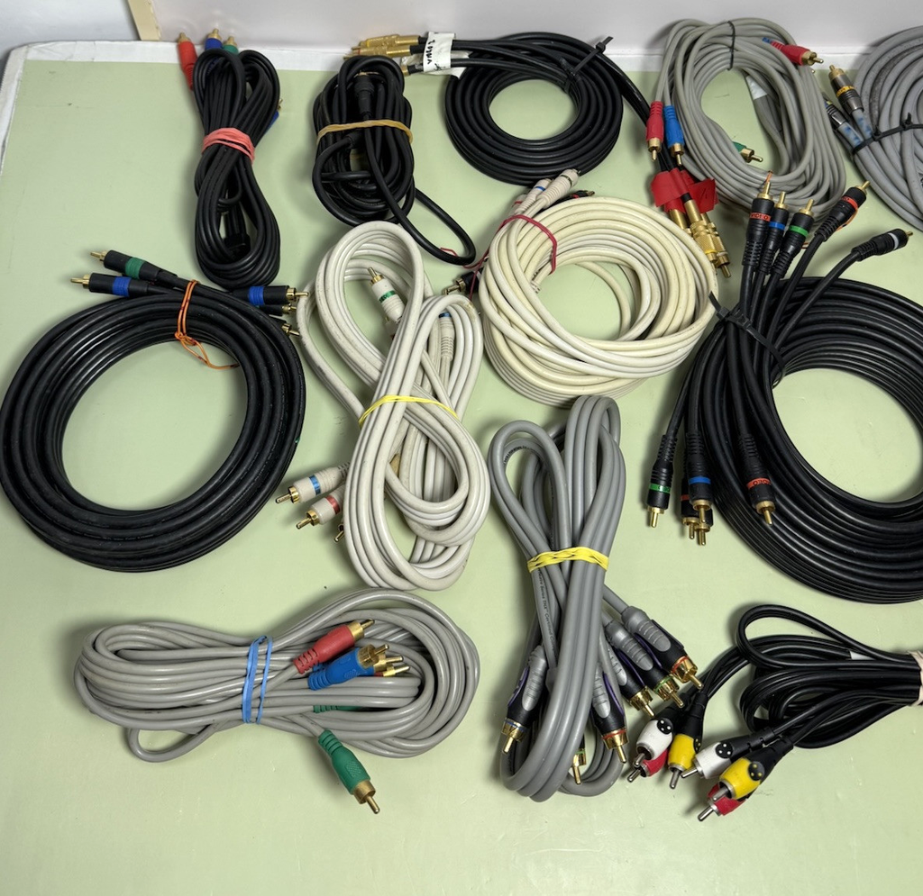 Lot Bulk RCA Audio Video Cables #2