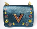 Louis Vuitton Twist Epi Leather w Flower Cabochons PM SR0128 - Excellent condit price