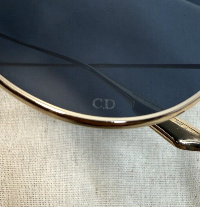 CHRISTIAN DIOR Gold / Grey Lens Aviator Stellaire3 Sunglasses J5GKU 65-01-145 #9