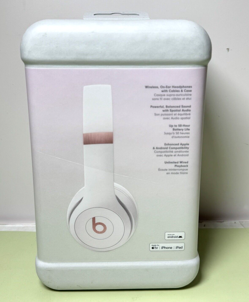 New Beats Solo4 Wireless On-Ear Bluetooth Headphones Cloud Pink MUW33LL/A #1