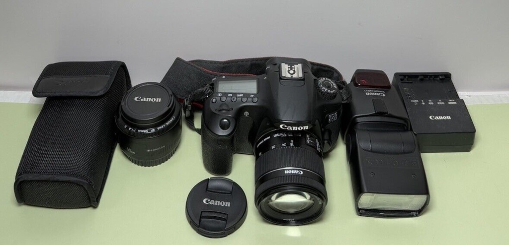 Canon EOS 60D camera with EFS 18-55mm IS +EF-50M 1:1.8 II Lenses #2