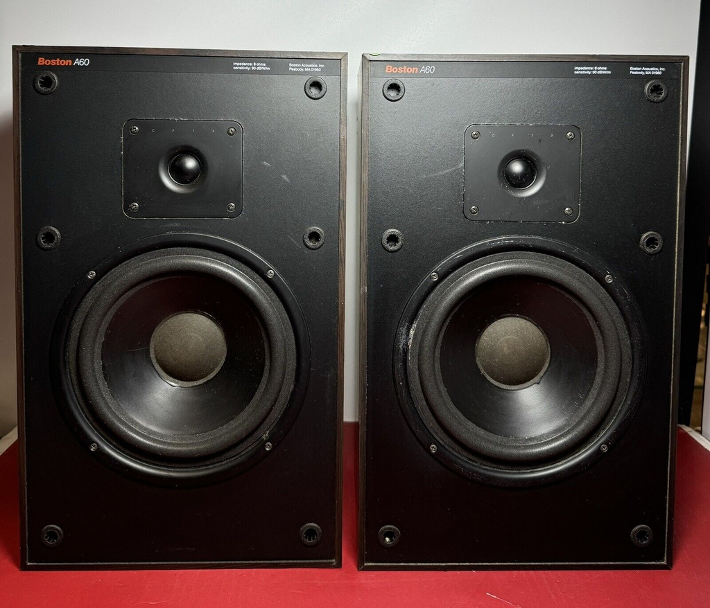 Vintage Boston Acoustics A60 Series II Bookshelf Speakers - Tested & Works #1