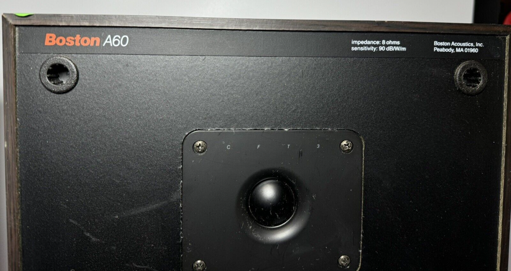 Vintage Boston Acoustics A60 Series II Bookshelf Speakers - Tested & Works #5