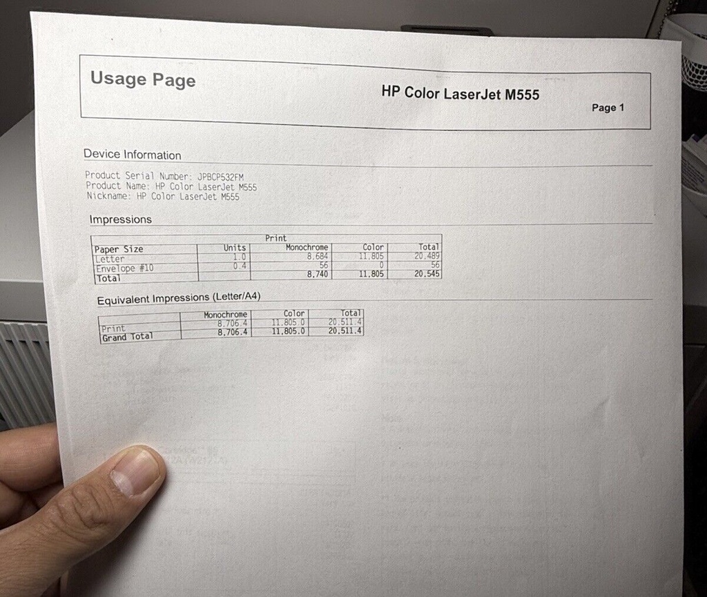 HP Color LaserJet Enterprise M555dn - Excellent condition #5
