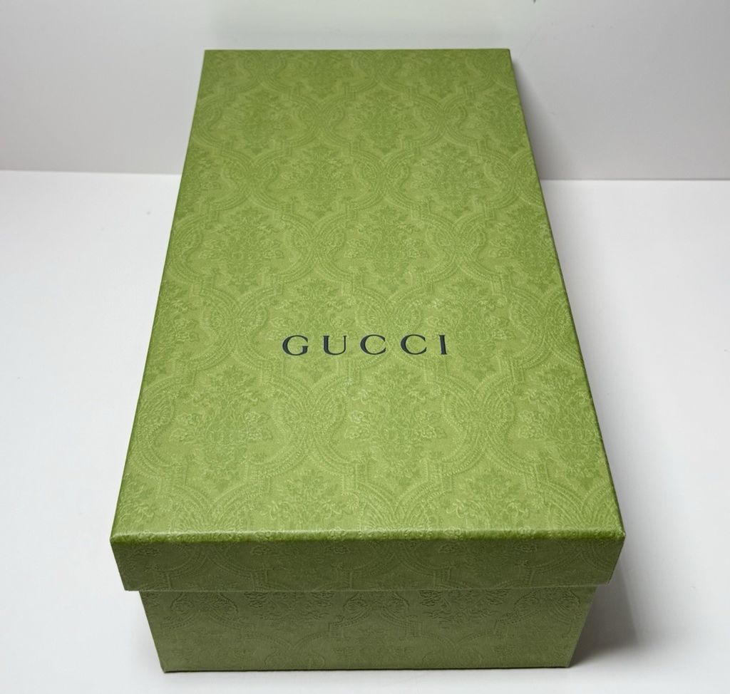 GUCCI 577236 Cordovan Lux Lug Sole Black Gold Horsebit Bee Loafers 39, US 9 #9