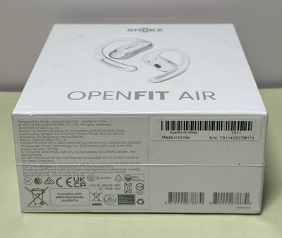 Brand New - Shokz OpenFit Air True Wireless Earbuds - White T511 #2