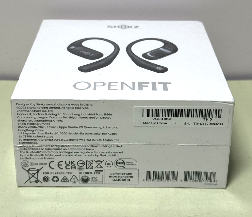 Brand New - Shokz OpenFit Open-Ear Bluetooth True Wireless Earbuds - Black T910 #1