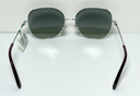 Coach Women's HC7108 HC/7108 934111 Shiny Burgundy/Silver Round Sunglasses 57mm purchase