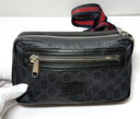 GUCCI GG Supreme belt Waist Body bag Fanny Pack 474293 canvas Black cross body at best price