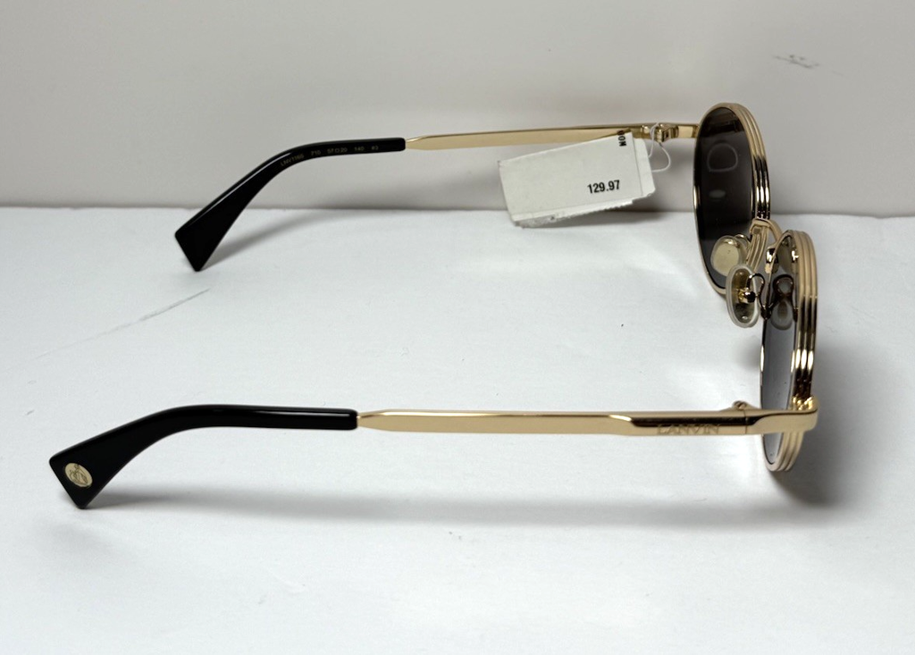 LANVIN LNV116S Sunglasses  Women Gold / Gray Oval - 57mm #4