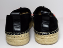 Louis Vuitton Black Suede Leather Frontier Embellished Espadrille Flats Size -37 with delivery