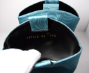 New Gucci Women's Sea Green Jacquard Cowboy Boots with Crystals 631268 3720 at best price