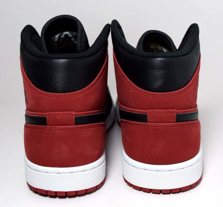 Nike Air Jordan 1 I Mid Gym Red Black White BRED Retro 554724-610 Men's 11 #5